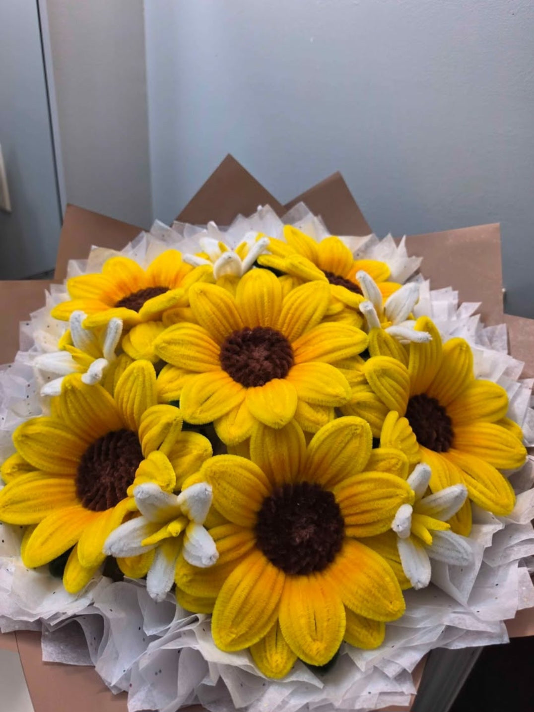 6 GIRASOLES DE LIMPIAPIPAS